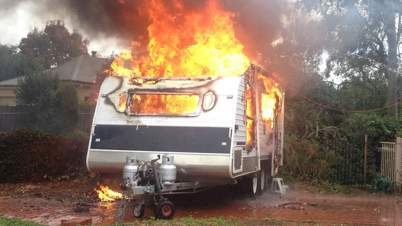 Caravan power safety - Caravan fire